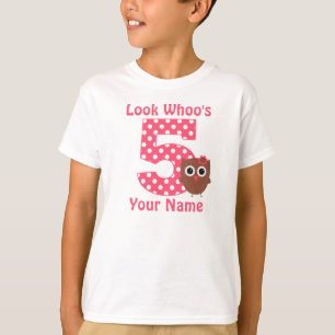 T-shirt 5ème Chemise personnalisée par hibou