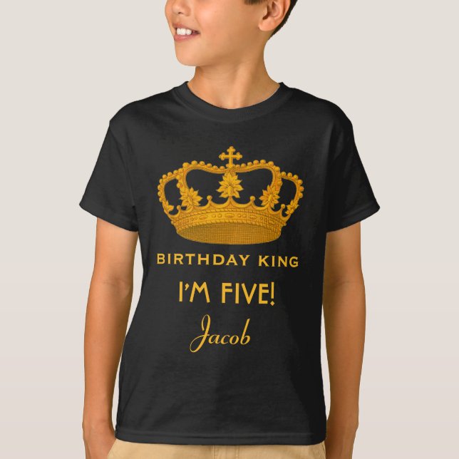 T-shirt 5ème Le Roi Custom Name Royal Crown W005Z (Devant)