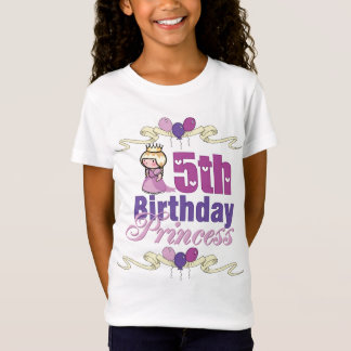 T-Shirt 5ème Princesse d'anniversaire