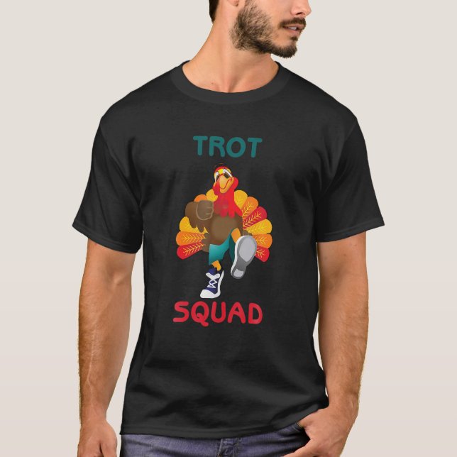 T-shirt 5K Thanksgiving Marathon Turquie Trot Squad (Devant)