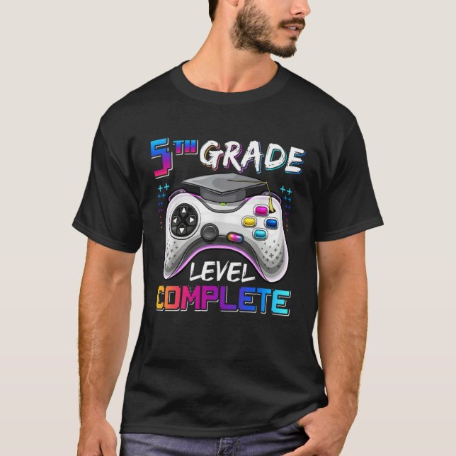 T-shirt 5th Grade Level Complete Happy Last Day Of School  (Devant)