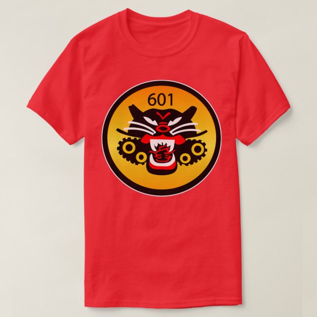 T-shirt 601e Bataillon de destroyers de chars 2ÈME GUERRE  (Design devant)