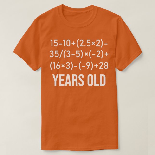 T-shirt 60 Ans Algebra drôle Équation 60e Anniversaire (Design devant)