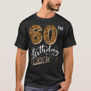 T-shirt 60 ans Anniversaire Empreinte de léopard 60e Anniv