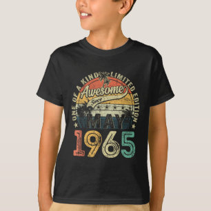 T-shirt 60 ans Awesome depuis mai 1965 60e anniversaire