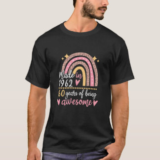 T-shirt 60 Ans Awesome Depuis Mars 1962 60E Anniversaire