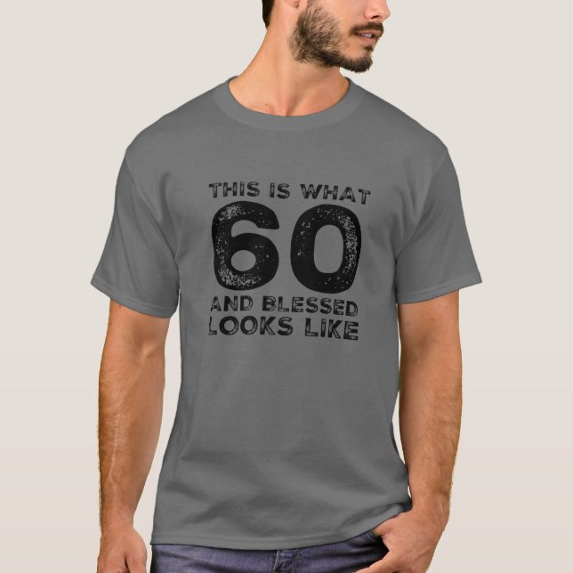 T-shirt 60 Ans Béni Soixante Anniversaire Fête Christian (Devant)