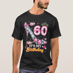 T-shirt 60 ans C'est mon 60e anniversaire Rose Diamond Sh