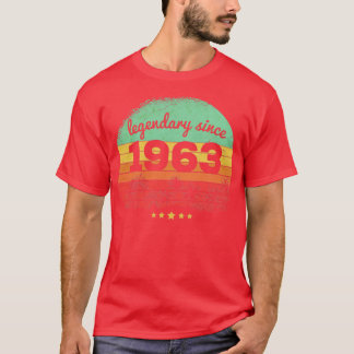 T-shirt 60 ans de légende depuis 1963 60e anniversaire1