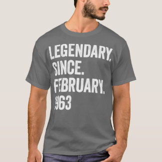 T-shirt 60 ans de légende depuis février 1963 60e annivers