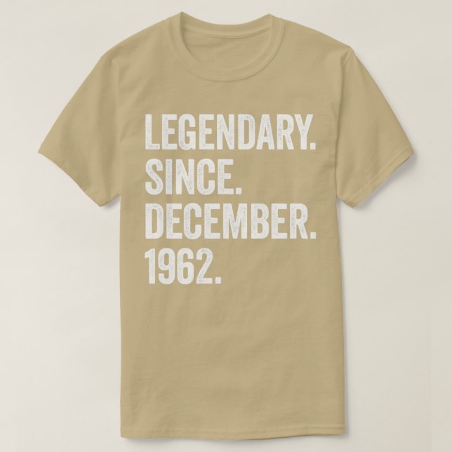 T-shirt 60 Ans Décembre 1962 60e Anniversaire3 (Design devant)