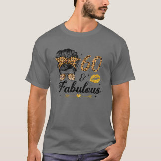 T-shirt 60 Ans Fabuleux Messy Bun Leopard 60E 1962