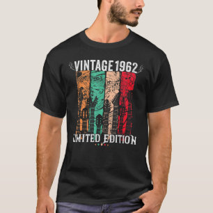 T-shirt 60 ans Vintage 1962 Anniversaire 60e Tee - shirt