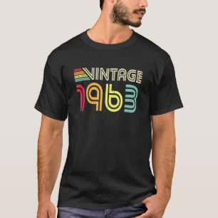 T-shirt 60 ans Vintage 1963 60e anniversaire