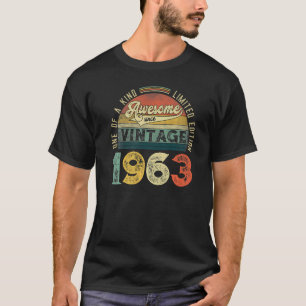 T-shirt 60 ans Vintage 1963 60e anniversaire 37