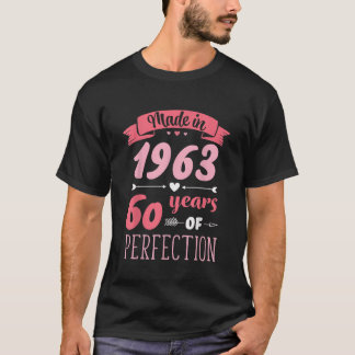 T-shirt 60 Décorations d'anniversaire Femmes Femme 60e Ann