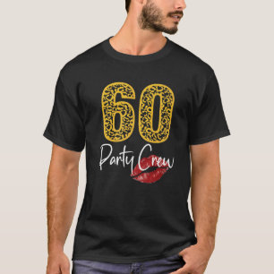 T-shirt 60 Équipage De Fête Boire Des Cadeaux De Bières 60