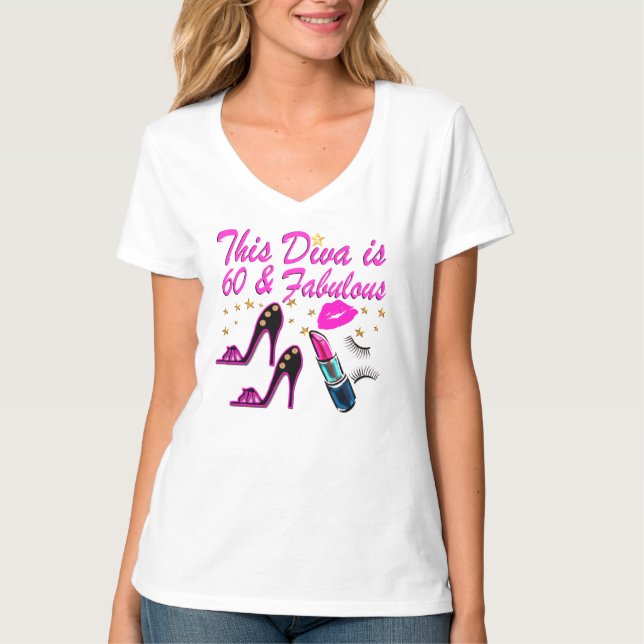 T-SHIRT 60 ET DIVA FABULEUX (Devant)
