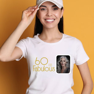 T-shirt 60 et Fabulous Gold Parties scintillant Photo 60e 