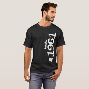 T-shirt 60e Anniversaire 1961 Nom Légendes Vintages en dét