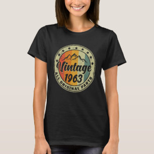 T-shirt 60e anniversaire 1963 Anniversaire Hommes Vintage 