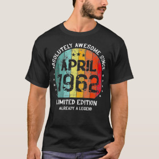 T-shirt 60e anniversaire Absolument stupéfiant depuis avri