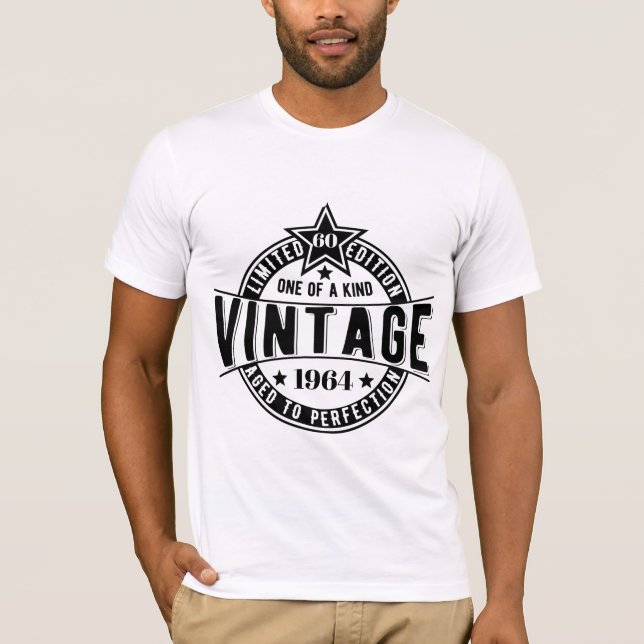 T-shirt 60e anniversaire Cadeau Vintage 1960 Âgé à la perf (Devant)