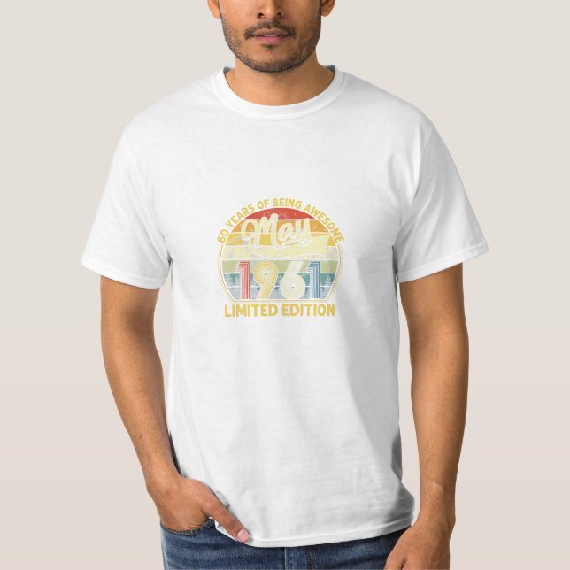 T-shirt 60e anniversaire Cadeaux 60 ans (Devant)
