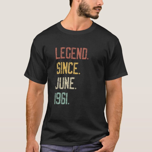 T-shirt 60E Anniversaire Cadeaux Pour Hommes Légende Femme (Devant)