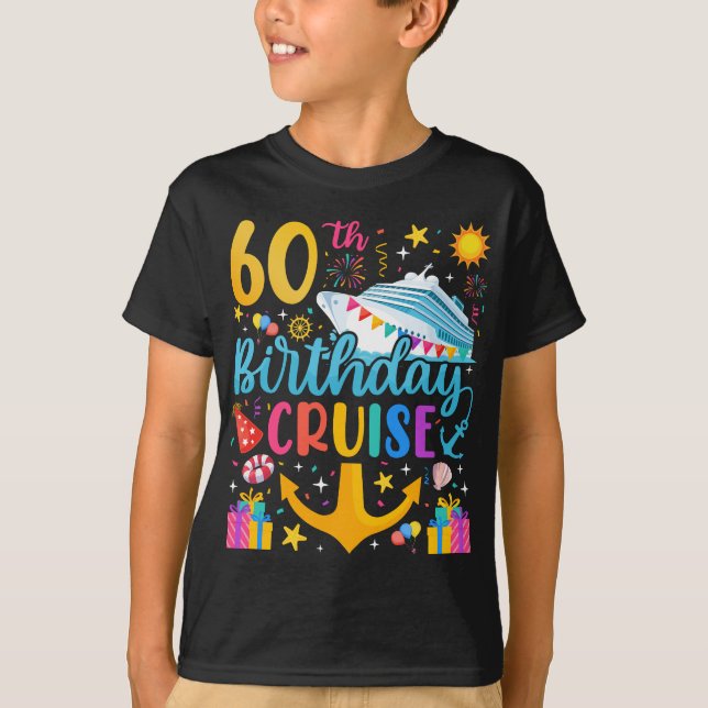 T-shirt 60e anniversaire Croisière B-Day Party Boy (Devant)