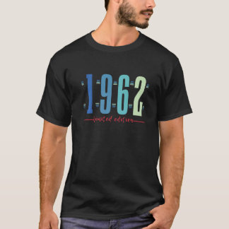 T-shirt 60e anniversaire Dames Mens 60 ans 1962 33