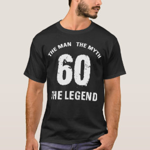 T-shirt 60e anniversaire de l'homme mythe Légende