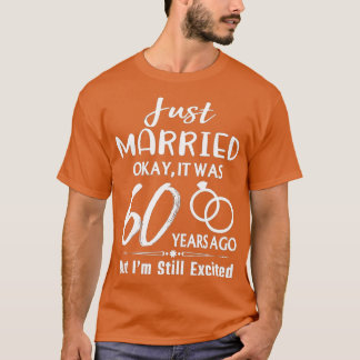 T-shirt 60e anniversaire de mariage, mariés il y a 60 ans