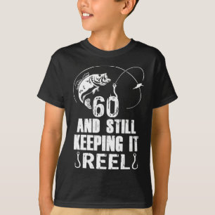 T-shirt 60e anniversaire et toujours pêche à la ligne avec