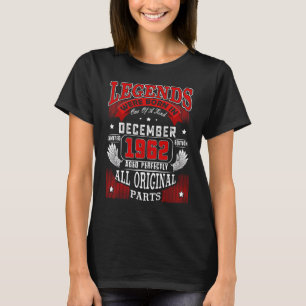 T-shirt 60e Anniversaire Légendes Né En Décembre 1962 60 A