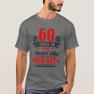 T-shirt 60E Anniversaire Mariage Couples Pour Le Mari M