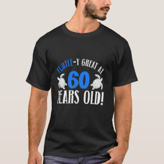 T-shirt 60e Anniversaire Tortue 60 Ancienne Tortue Adulte