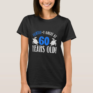 T-shirt 60e Anniversaire Tortue 60 Ancienne Tortue Adulte