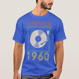 T-shirt 60e anniversaire Vintage 1960 Vinyl Record DJ Gift
