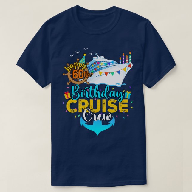 T-shirt 60e équipage de croisière (Design devant)