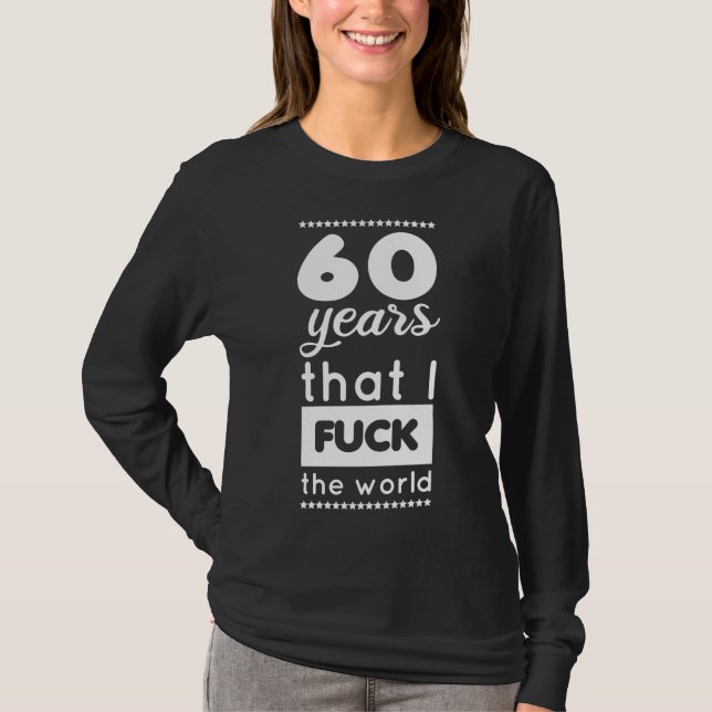 T-shirt 60e humour d'anniversaire (Devant)