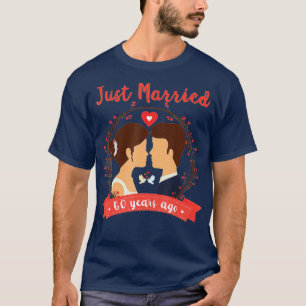 T-shirt 60ème anniversaire de Mariage marié il y a 60 ans