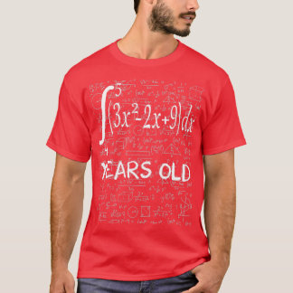 T-shirt 61e anniversaire 61 ans maths geek intégral