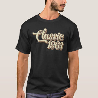 T-shirt 61e Anniversaire Cadeau Classique 1963 61 Ans