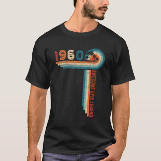 T-shirt 62 Cadeau Anniversaire Awesome Epic Légende depuis