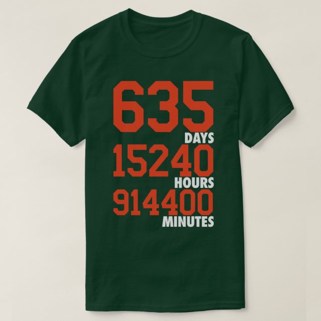 T-shirt 635 Jours OrangeBlanc (Design devant)