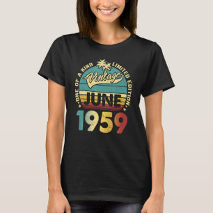 T-shirt 63 ans Vintage juin 1959 63ème B Day