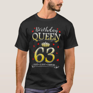 T-shirt 63 & Fabuleux 63 Ans 63e Anniversaire Pour Femmes