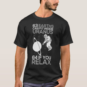 T-shirt 63 Terres Peuvent S'Adapter À L'Intérieur D'Uranus
