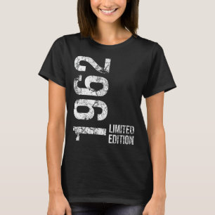 T-shirt 63e anniversaire 63 ans Homme femme Vintage 1962